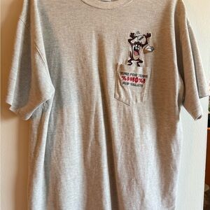 Vintage Warner Bros Gray Graphic T-Shirt with Taz